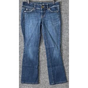 American Eagle Slim Boot Stretch Jeans Blue Denim Womens 4 Regular